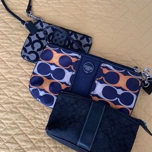 Trio of Coach Wristlets